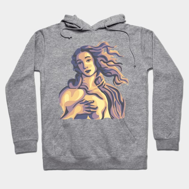 The Birth of Venus Hoodie by Slightly Unhinged